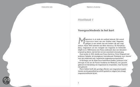 Open boekpagina's met profielen van twee hoofden en teksten.