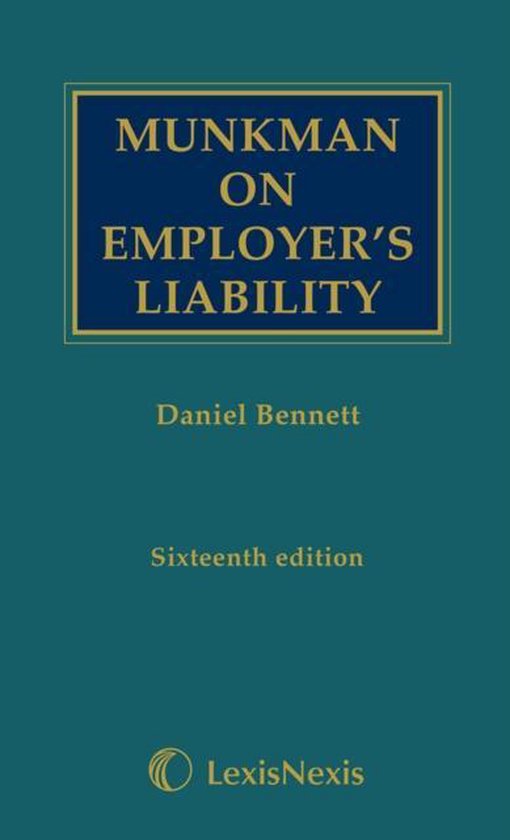Munkman on Employer's Liability - cover