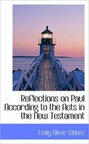 Reflections on Paul According to the Acts in the New Testament