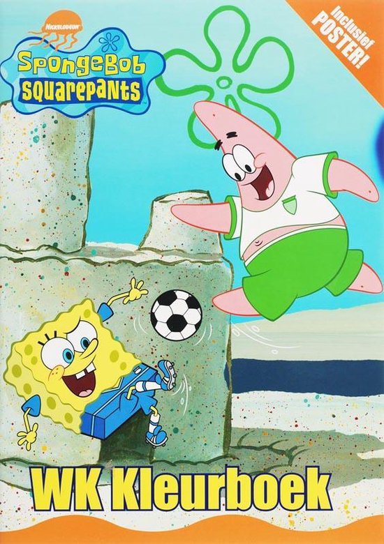 Cover van het boek 'SpongeBob WK kleurboek'