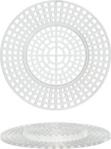 Plastic Stramien - Plastic Canvas Rond 7,5 x 10 cm