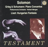 Grieg, Schumann: Piano Concertos / Solomon, Menges, et al