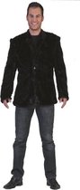 jacket fuzzy black zwarte furry pelsjas
