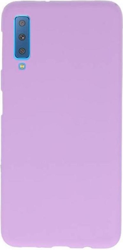 Hoesje Geschikt voor de Samsung Galaxy A7 2018 - Backcover Color Telefoonhoesje - Roze