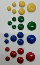 Memo Magneten - Whiteboard Magneten- Koelkast Magneet 24 stuks