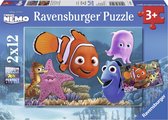 Ravensburger Disney Finding Nemo: Nemo Ontsnapt - 2x12 stukjes - Kinderpuzzel