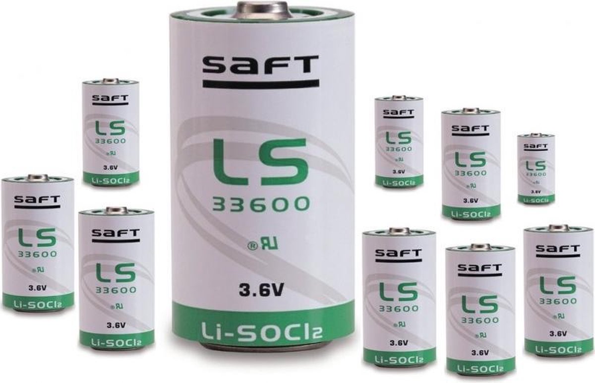 20 Stuks - SAFT LS 33600 D-formaat Lithium batterij 3.6V