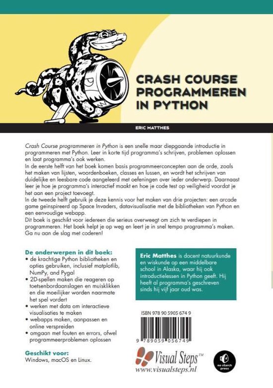 Crash course programmeren in Python - Eric Matthes