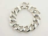 Zilveren armband met grote gourmetschakels