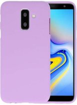 BackCover Hoesje Color Telefoonhoesje voor Samsung Galaxy A6 Plus - Paars