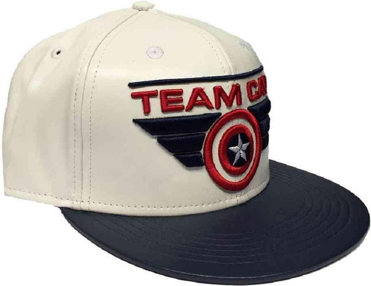 Captain America - Team Cap/Pet - Wit/Blauw