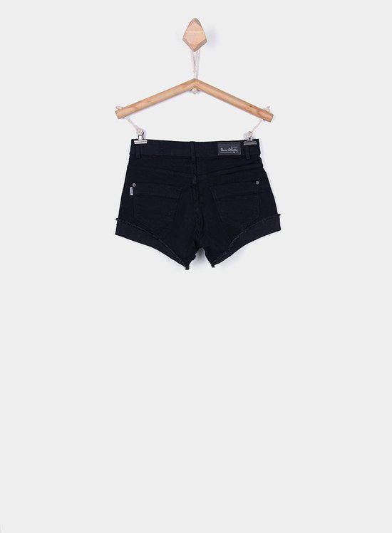 Tiffosi-Meisjes-denim short-korte spijkerbroek-Chloe100-kleur: zwart-maat  104 | bol.com