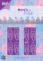 Snijmal Joy Crafts - Stans- en embossing sjabloon - Mery's clips -paperclips paperclip mal Joycrafts