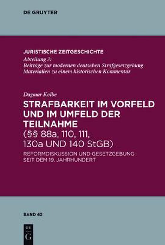 Strafbarkeit im Vorfeld und im Umfeld der Teilnahme (§§ 88 ... - cover