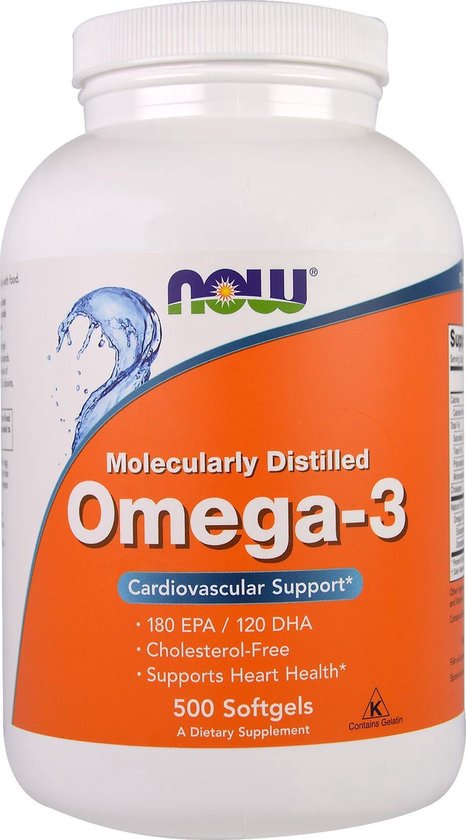 Omega-3 (500 Softgels) - Now Foods | bol.com
