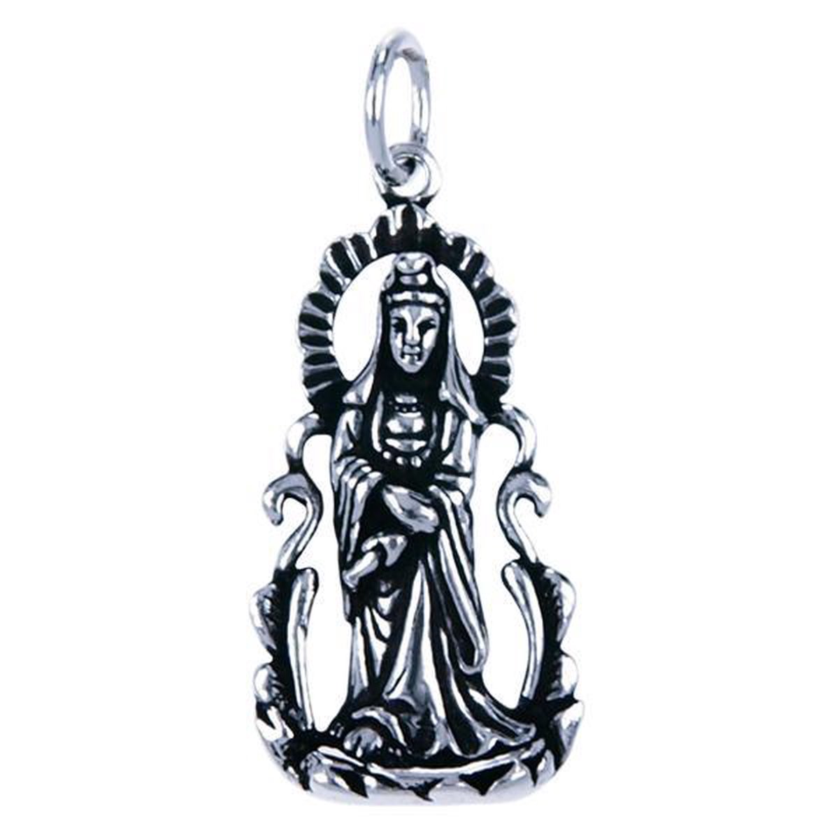 Zilver hanger Kwan Yin