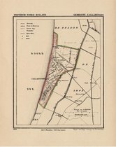 Historische kaart, plattegrond van gemeente Callantsoog in Noord Holland uit 1867 door Kuyper van Kaartcadeau.com