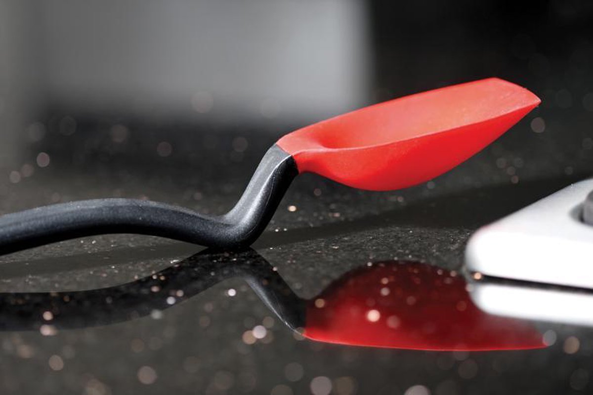 Cuillère Servir Rouge Dreamfarm - Design Anti-Gaspillage - Silicone Food Safe