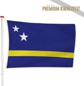 Curacaose Vlag Curaçao 40x60cm - Kwaliteitsvlag - Geschikt voor buiten