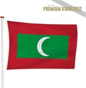 Maldivische Vlag Malediven 100x150cm - Kwaliteitsvlag - Geschikt voor buiten