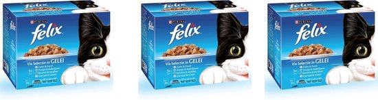 Felix 12X85G Vis Selectie In Gelei 3 verpakkingen