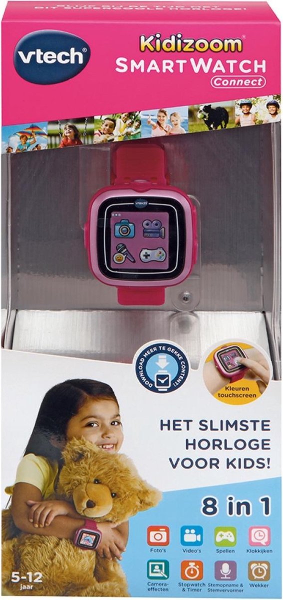 Extreem belangrijk Bloesem uitslag VTech KidiZoom Smart Watch Connect Roze | bol.com