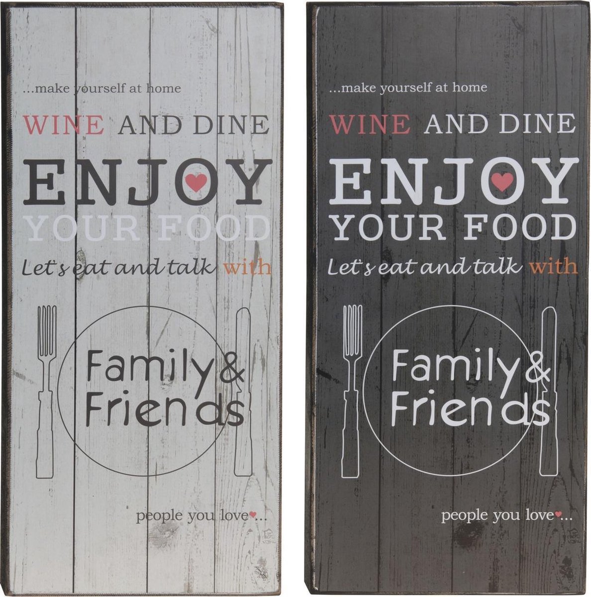 Muurbord Wine en Dine