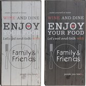 Muurbord Wine en Dine