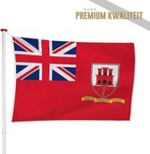 Gibraltarese Vlag Gibraltar 100x150cm - Kwaliteitsvlag - Geschikt voor buiten