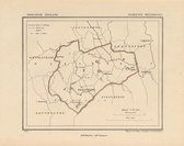 Historische kaart, plattegrond van gemeente Meliskerke in Zeeland uit 1867 door Kuyper van Kaartcadeau.com