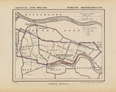 Historische kaart, plattegrond van gemeente Mijnsheerenland in Zuid Holland uit 1867 door Kuyper van Kaartcadeau.com