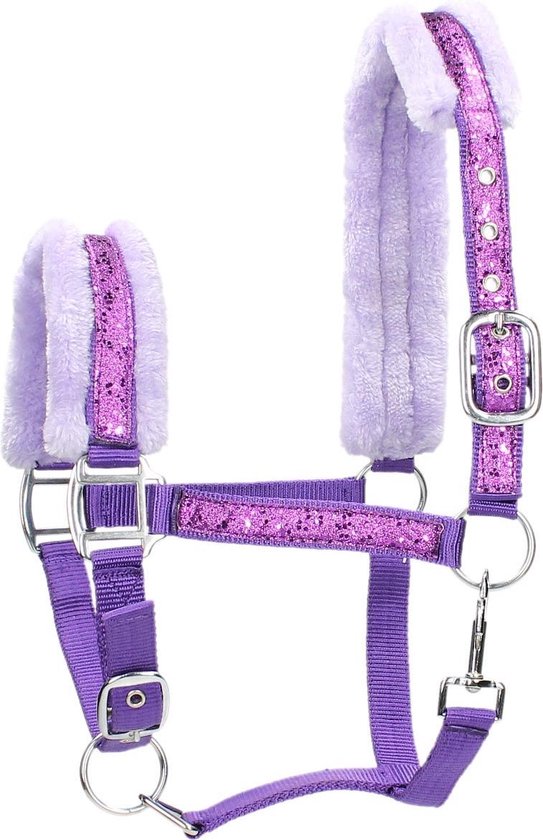 Selle Bareback Équipride Pour Poney/Shetland - Violette, Avec Étriers Réglables