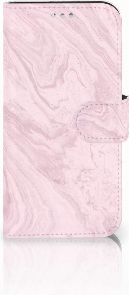 Samsung Galaxy S7 Bookcase Marble Pink - Origineel Cadeau Vriendin