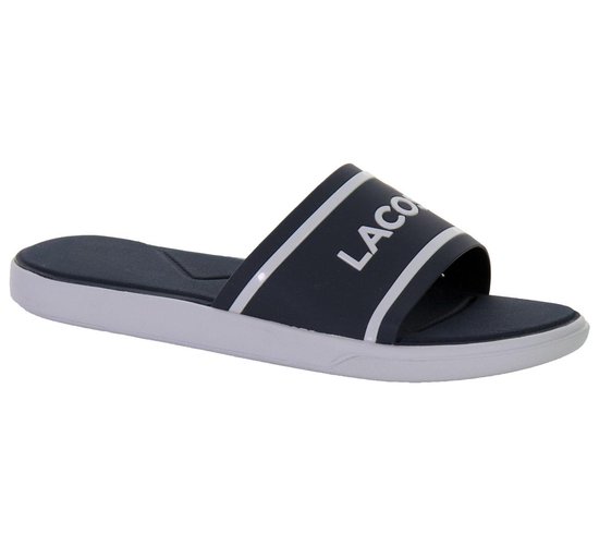 Lacoste L.30 Slide 118 1 Caw Slippers - Maat 40.5 - Vrouwen - blauw/wit |  bol.com
