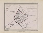 Historische kaart, plattegrond van gemeente Nootdorp in Zuid Holland uit 1867 door Kuyper van Kaartcadeau.com