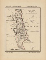 Historische kaart, plattegrond van gemeente Bladel c.a. in Noord Brabant uit 1867