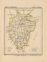 Historische kaart, plattegrond van gemeente Rosendaal in Noord Brabant uit 1867 door Kuyper van Kaartcadeau.com