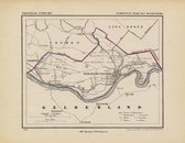 Historische kaart, plattegrond van gemeente Wijk bij Duurstede in Utrecht uit 1867 door Kuyper van Kaartcadeau.com