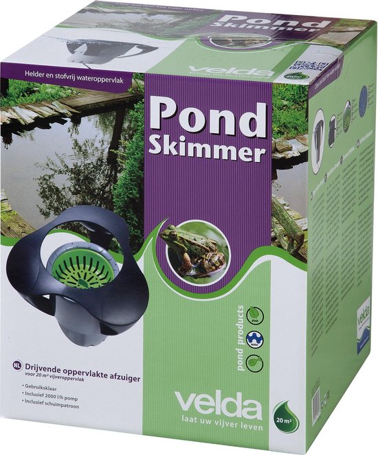 - Pond Skimmer - Vijverzuiger 2000 l/h - voor vijvers van 20 m²