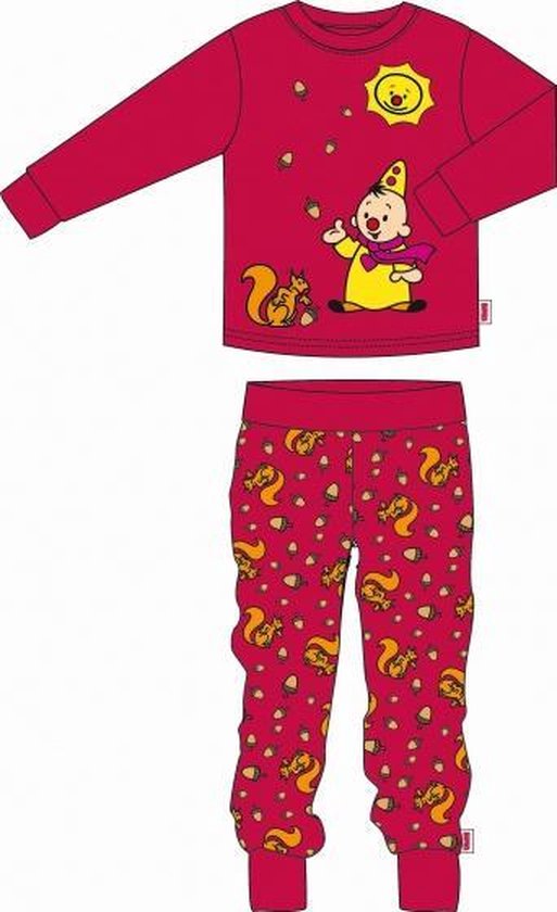 Studio 100 Pyjama Bumba Eekhoorn Junior Rood Maat 98/104 | bol.com