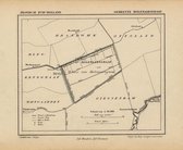 Historische kaart, plattegrond van gemeente Molenaarsgraaf in Zuid Holland uit 1867 door Kuyper van Kaartcadeau.com