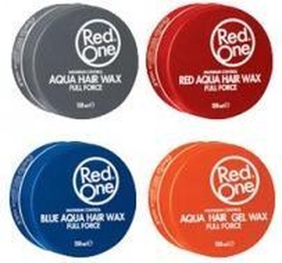 Red One Aqua Hair Gel Wax Quicksilver 150 ml