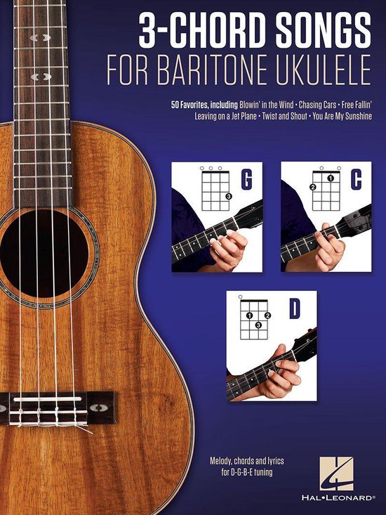 3-Chord Songs for Baritone Ukulele (G-C-D) - cover