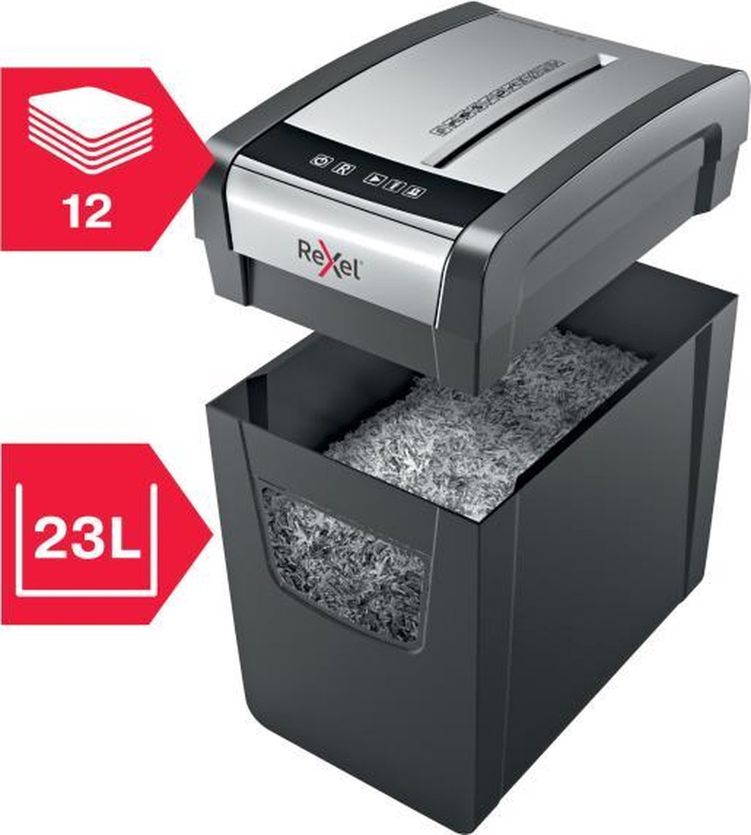 Rexel Momentum X312-SL Papierversnipperaar - P3 Snippers thumbnail 4