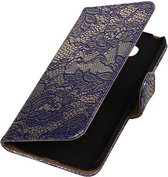 Lace Bookstyle Wallet Case Hoesje voor LG G5 Blauw