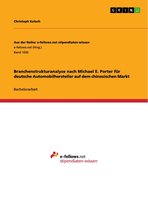 Branchenstrukturanalyse nach Michael E. Porter für deutsche Automobilhersteller auf dem chinesischen Markt
