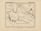Historische kaart, plattegrond van gemeente Cothen in Utrecht uit 1867 door Kuyper van Kaartcadeau.com
