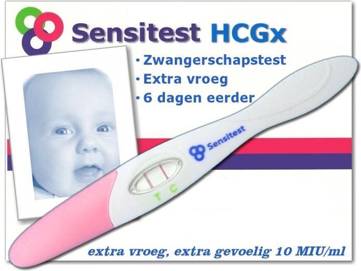 Sensitest zwangerschapstest midstream extra gevoelig 3 stuks - vanaf 6 dagen voor