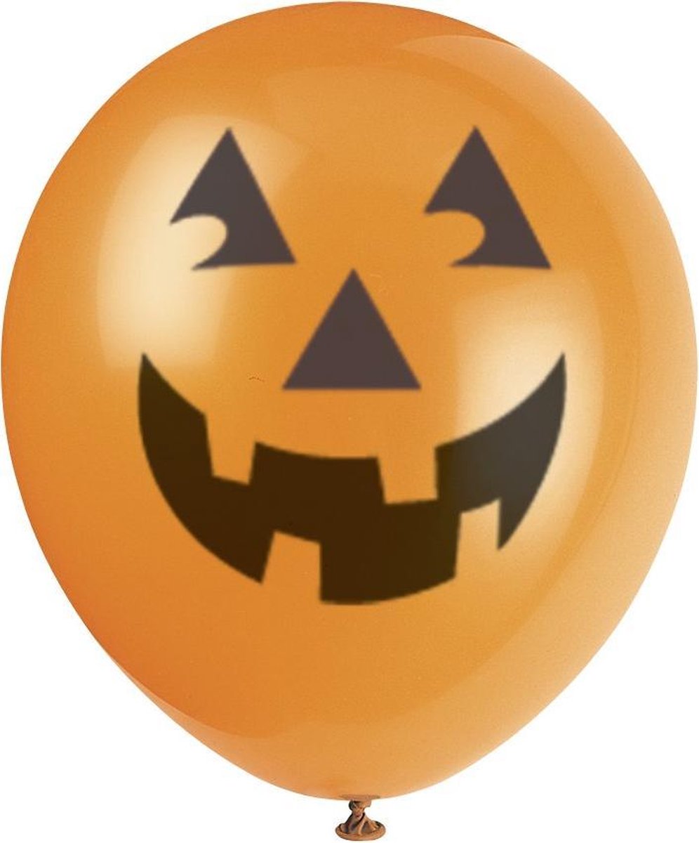 Ballonnen pompoen, oranje (lucht) - Halloween - Halloween Decoratie - Halloween Versiering - Halloween Ballonnen