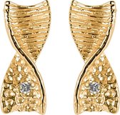 Orphelia Oorbel Gold Zirc Sterling Zilver 925